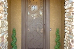 Custom Scroll Iron Entry Door