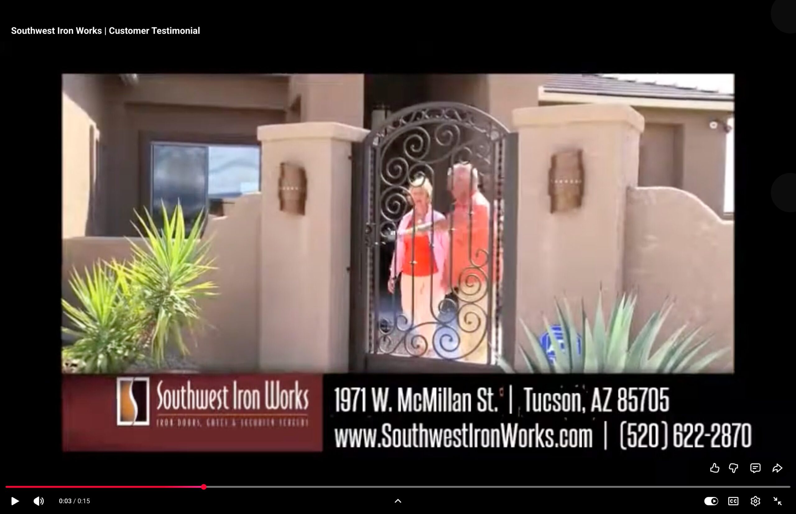 Customer testimonial video thumbnail